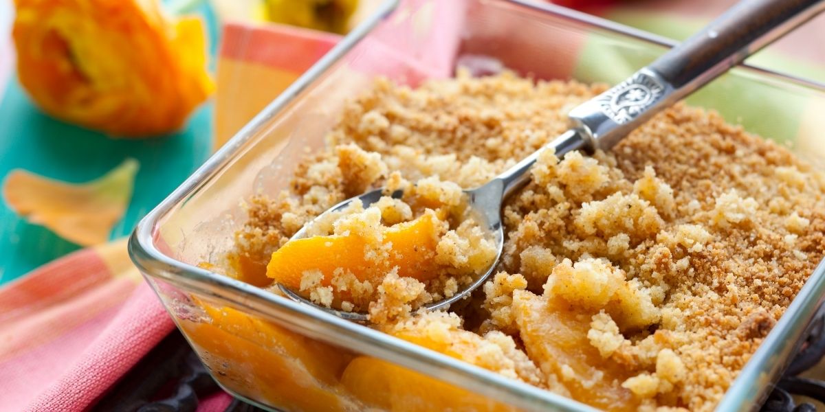 Crumble nectarines et pignons